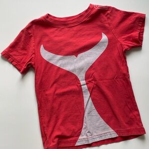 Tea Collection Graphic Tee Whale Tail Boys T-Shirt Size 7